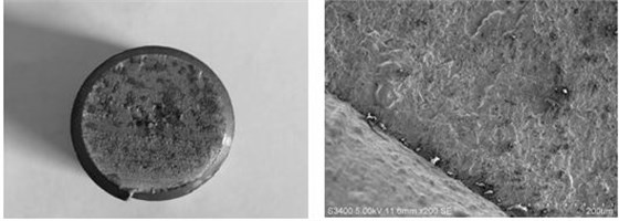 圖11-39 斷口宏觀(guān)形貌 圖11-40 裂紋源多條放射狀條紋